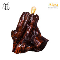 Yew root lamp Alexi 50×30×50 cm