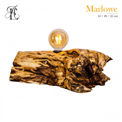 Acacia wood table lamp Marlowe 45×26×25 cm