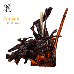 Yew root lamp Penjani 70×40×66 cm