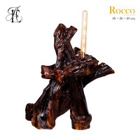 Yew root lamp Rocco 40×26×60 cm