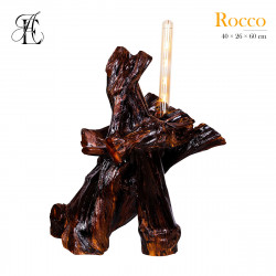 Yew root lamp Rocco 40×26×60 cm