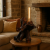 Yew root lamp Rocco 40×26×60 cm