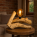 Willow table lamp Whinery 40×18×29 cm