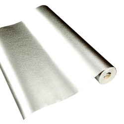 Wallcover Brushed 12 Aluminium, 1005×53 cm, silver