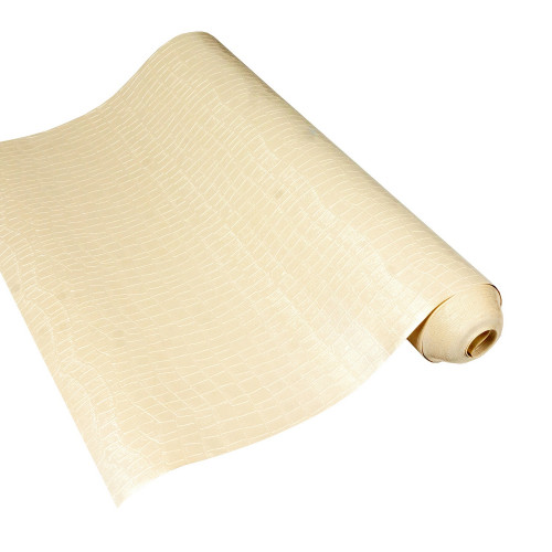 Wallcover Caiman 63 Ivory, 1005×53 cm, cream
