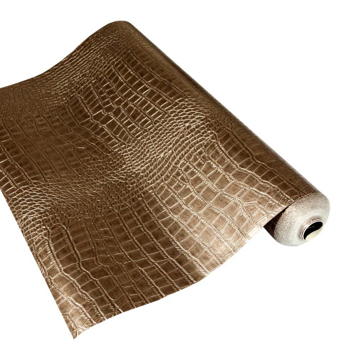 Wallcover Croco 75 Brindle, 1005×53 cm, bronze