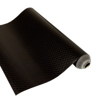 Wallcover Embossed 24 Ebony, 1005×53 cm, black
