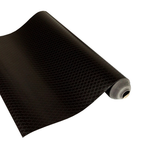 Wallcover Embossed 24 Ebony, 1005×53 cm, black