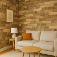 Wallcover Feature Wall 07 Sand, 900×52 cm, brown