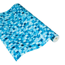 Wallcover Mosaic 60 Aqua, 900×52 cm, blue