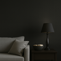 Wallcover Padding 21 Caviar, 1005×53 cm, black