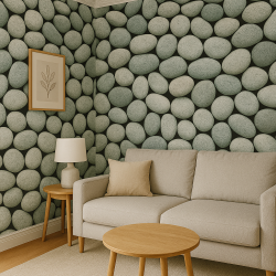 Wallcover Pepples 09 Shark, 900×52 cm, grey