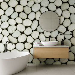 Wallcover Pepples 10 Iris, 900×52 cm, grey