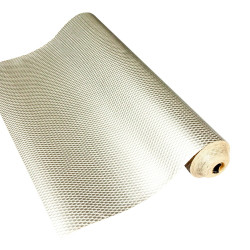 Wallcover Scale 08 Silver, 1005×53 cm, silver