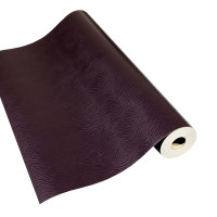 Wallcover Undulation 40 Prune, 1005×53 cm, dark brown